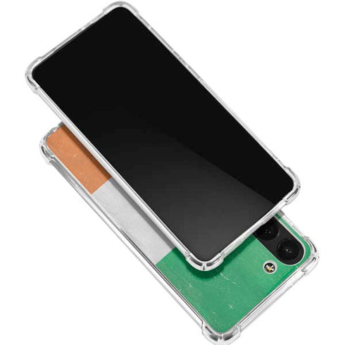 Ireland Flag Distressed Galaxy S24 FE Clear Case